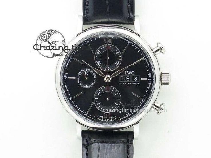 MIROTIME 0729 Efficient Portofino Chrono RG ZF 1:1 Best Edition White Dial on Brown Leather Strap A 7151
